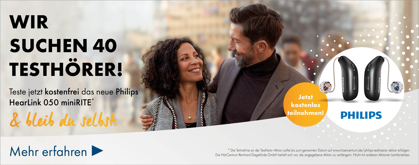 Philips HearLink 050 miniRITE Testhörer-Aktion