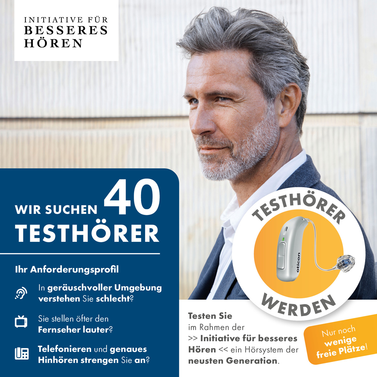 Jetzt anmelden! Wir suchen 40 Testhörer!